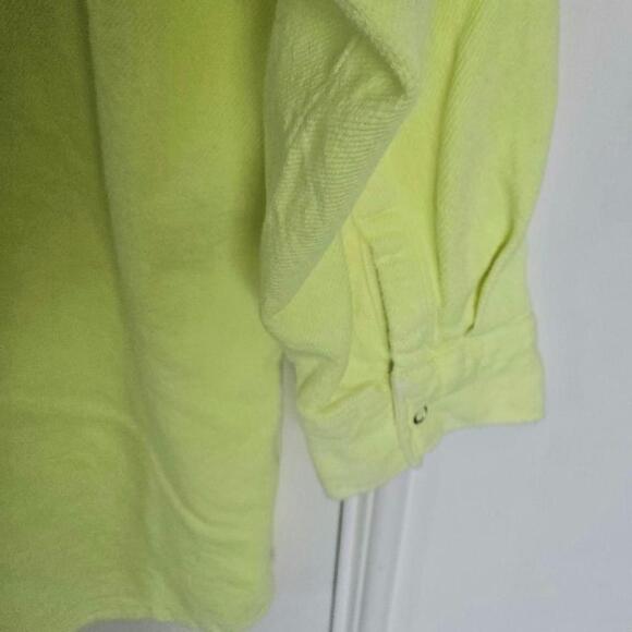 Zara Neon Overshirt oversized yellow shacket - Picture 6 of 8